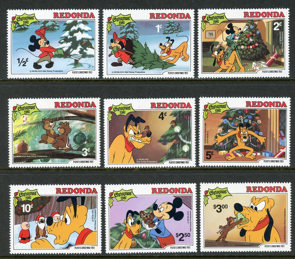 Redonda OS #83 MNH Disney Characters Christmas 1981 $$ 434944