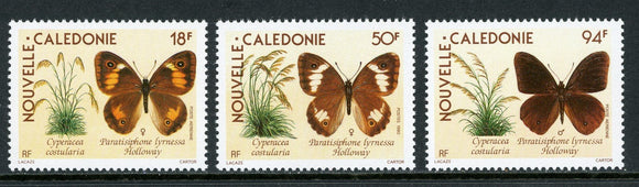 New Caledonia Scott #626-628 MNH Butterflies Insects FAUNA CV$6+ 434968