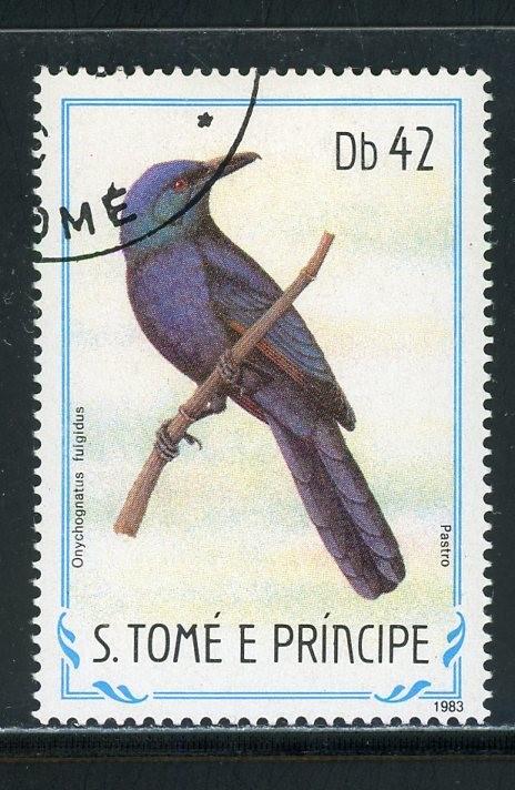 St. Thomas & Prince Scott #746 USED Birds FAUNA CV$4+ 434978