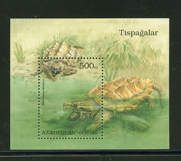 Azerbaijan Scott #525 MNH S/S Turtles FAUNA $$ 435046