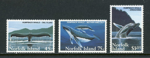 Norfolk Island Scott #573-575 MH Humpback Whales CV$5+ 435054