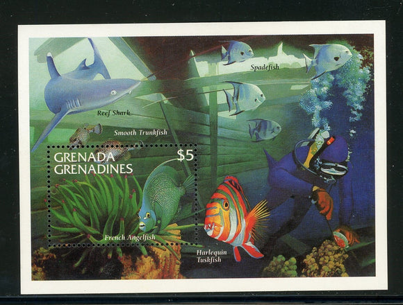 Grenada Grenadines Scott #1730 MNH S/S Marine Life CV$4+ 435058