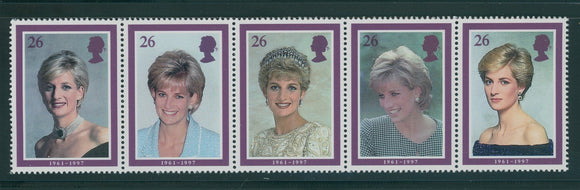 Great Britain Scott #1795a MNH STRIP Princess Diana $$ 435064