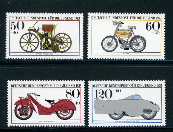 Germany Scott #B605-B608 MNH Historic Motorcycles $$ 435122