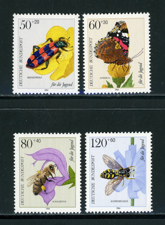 Germany Scott #B616-B619 MNH Insects FAUNA Bees Beetles CV$4+ 435124