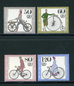 Germany Scott #B630-B633 MNH Antique Bicycles CV$4+ 435128