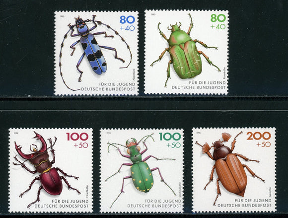 Germany Scott #B745-B749 MNH Beetles Insects FAUNA CV$9+ 435151