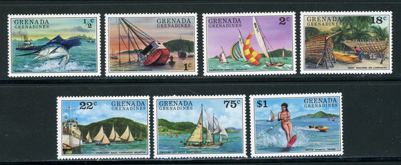 Grenada Grenadines Scott #153-159 MNH Boating and Tourism $$ 435195