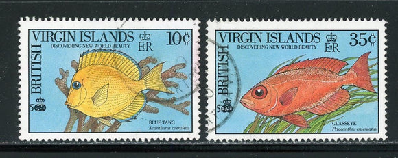 Virgin Islands Scott #668-669 USED Fish FAUNA $$ 435198