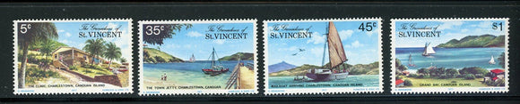 St. Vincent Grenadines Scott #88-91 MNH Canouan Island Scenes $$ 435217