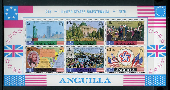 Anguilla Scott #186a MNH S/S U.S. Bicentennial $$ 435221