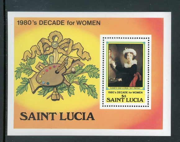 St. Lucia Scott #577 MNH S/S Decade for Women $$ 435225