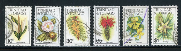 Trinidad & Tobago Scott #393//402 USED Assortment Flowers FLORA $$ 435229