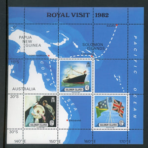 Solomon Islands Scott #480a MNH S/S Royal Visit $$ 439184