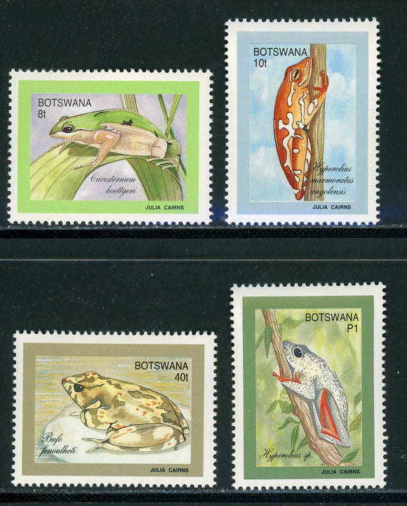 Botswana Scott #510-513 MNH Climbing Frogs FAUNA CV$11+ 439228