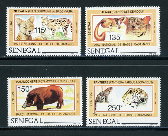 Senegal Scott #741-744 MNH African FAUNA Animals CV$6+ 439247