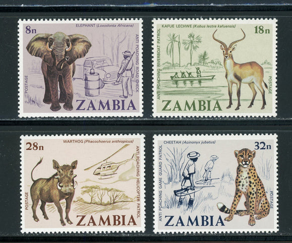 Zambia Scott #184-187 MNH African FAUNA Animals $$ 439250