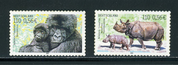 Germany Scott #2132-2133 MH Endangered Species FAUNA Animals CV$4+ 439252