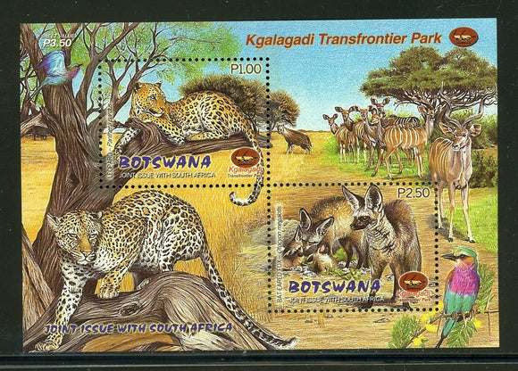 Botswana Scott #717a MNH S/S Kgalagadi Trans Frontier Park CV$4+ 439276