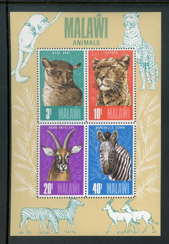 Malawi Scott #262a MNH S/S Animals of Malawi FAUNA CV$6+ 439278