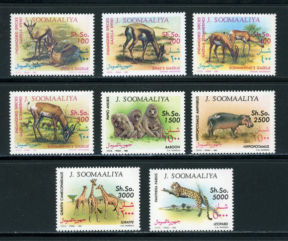 Somalia Scott #611-618 MNH African Wild Animals FAUNA CV$107+ 439321