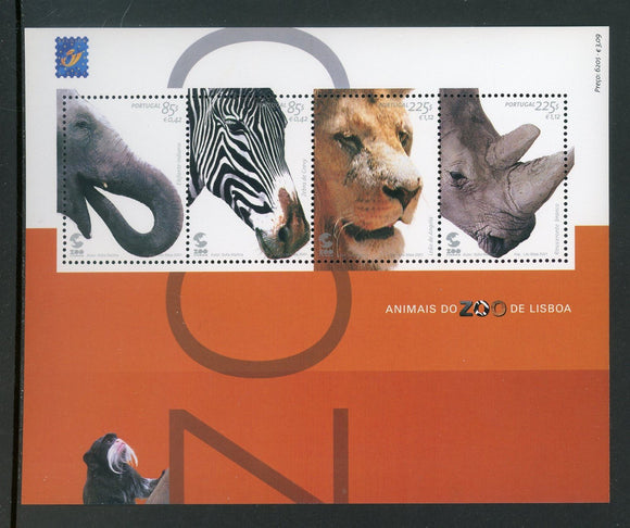 Portugal Scott #2441 MNH SHEET of 4 Lisbon Zoo FAUNA CV$7+ 439333