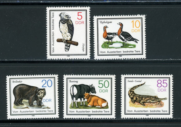 Germany DDR Scott #2481-2485 MNH Wildlife Preservation Animals FAUNA $$ 439349