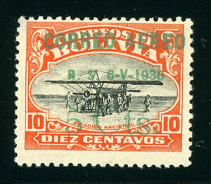 BOLIVIA MH Air Post: Scott #C11 5c/10c GRAF ZEPPELIN SCHG 1930 CV$20+
