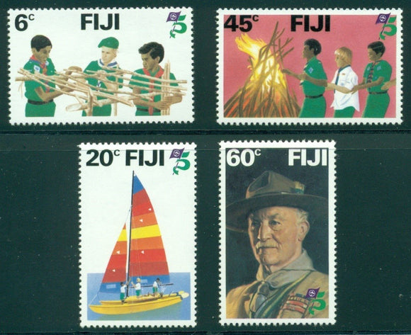 Fiji Scott #458-461 MNH Scouting Year CV$2+