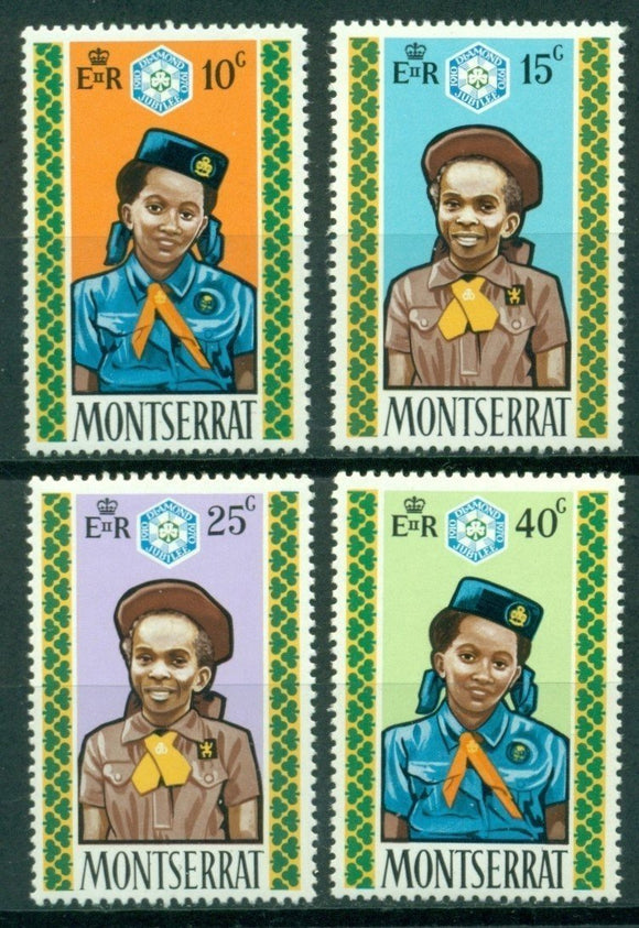 Montserrat Scott #252-255 MNH Girl Guides 60th ANN $$