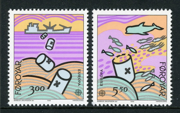 Faroe Islands Scott #143-144 MNH Europa 1986 CV$3+