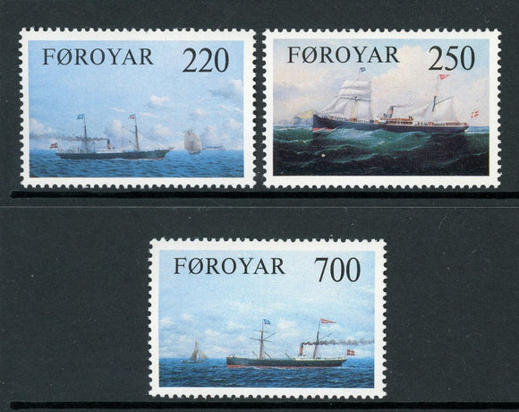 Faroe Islands Scott #90-92 MNH Steamships CV$3+