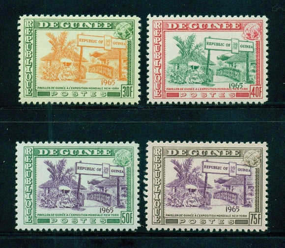Guinea Scott #372-375 MNH New York World's Fair 1964 CV$2+