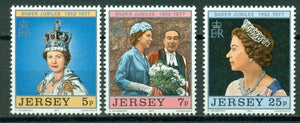 Jersey Scott #168-170 MNH Queen Elizabeth II Reign Silver Jubilee $$