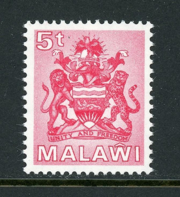 Malawi Scott #247 MNH Malawi coat of Arms 5t red CV$2+