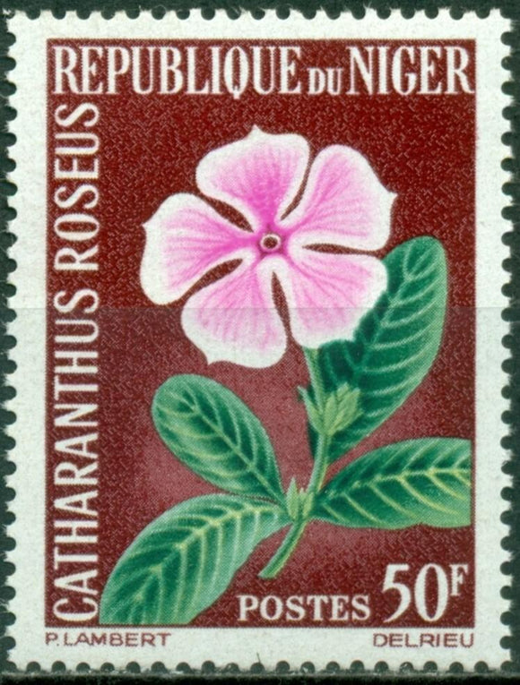 Niger Scott #136 MNH Flowers FLORA 50fr CV$2+