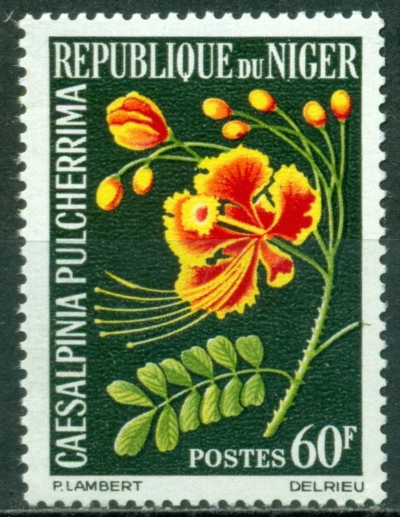 Niger Scott #137 MNH Flowers FLORA 60fr CV$4+