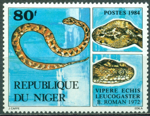 Niger Scott #666 MNH Viper Snake FAUNA $$