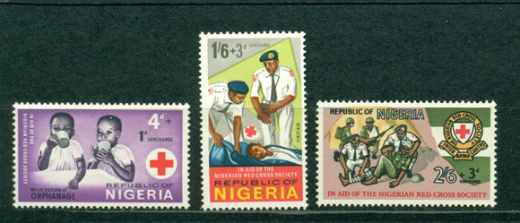 Nigeria Scott #B1-B3 MNH Nigerian Red Cross CV$2+