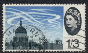 Great Britain Scott #437 Used Queen Elizabeth II St. Paul's 1sh 3p $$