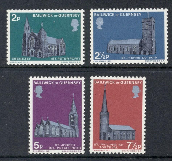 Guernsey Scott #60-63 MNH Churches CV$2+