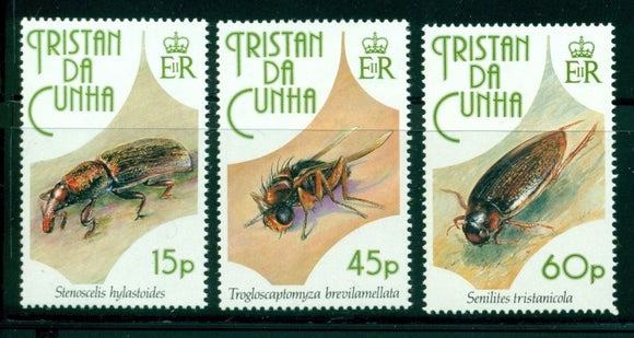 Tristan da Cunha Scott #521-523 MNH Insects FAUNA CV$8+