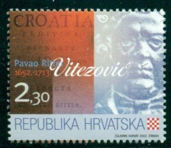 Croatia Scott #509 MNH Pavao Ritter Vitezovic Writer $$