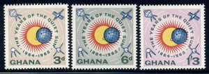Ghana Scott #164-166 MNH Int'l Quiet Sun Year $$