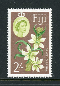 Fiji Scott #184 MNH White Orchid 2sh WMK 314 CV$10+