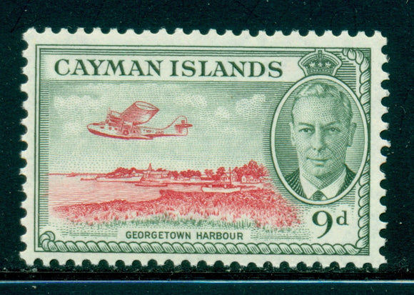 Cayman Islands Scott #130 MNH George Town Harbour 9p grn/rose CV$11+