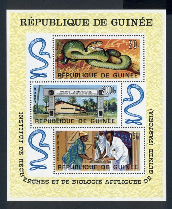 Guinea Scott #C88a MNH S/S Biological Research Snake FAUNA CV$9+