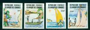 Comoro Islands Scott #541-544 IMPERF MNH Scouting Year $$