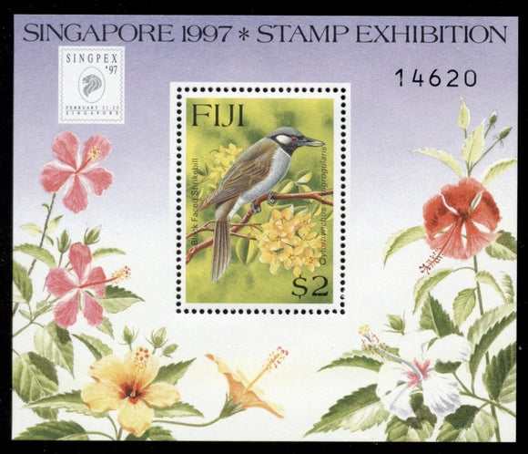 Fiji Scott #787 MNH S/S Singpex '97 Stamp EXPO Birds CV$4+