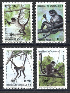 Honduras Scott #C789-C792 MNH Animals FAUNA WWF CV$20+